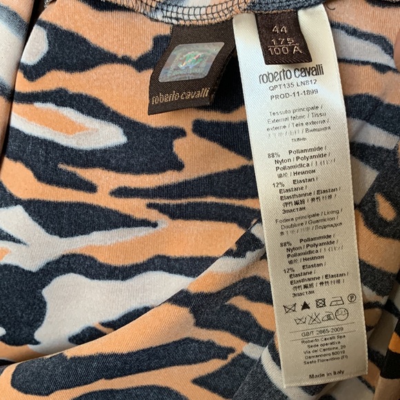 ROBERTO CAVALLI | Leotard print midi dress - Picture 8 of 8